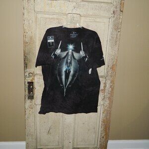 Smithsonian Lockheed SR-71 Blackhawk Marbled T Shirt Size 2XL (I-38)